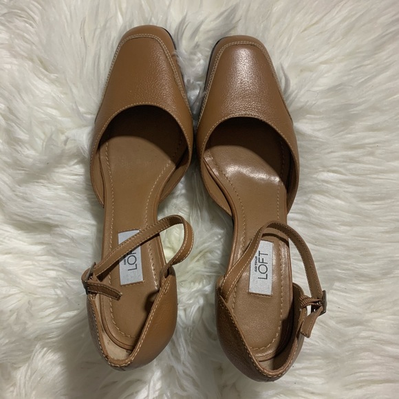 Ann Taylor Loft d’orsay Strappy Pumps Size 6 1/2 M - Picture 2 of 5